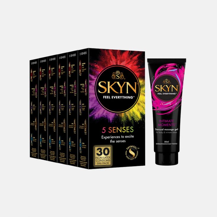 SKYN® 5 Senses Confezione di 30 profilattici + Intimate Moments