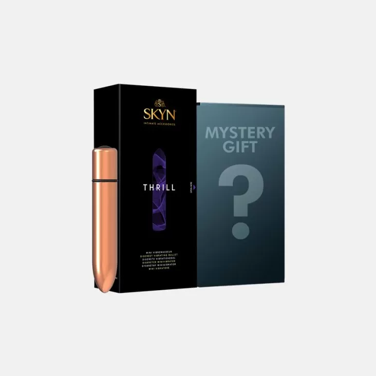 SKYN® THRILL™ – Mini vibromasseur discret + cadeau mystérieux